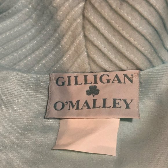 Gillian O’Malley Blue Embroidered Lace Trim Rolled Collar Long Sleeve Robe - Picture 4 of 7